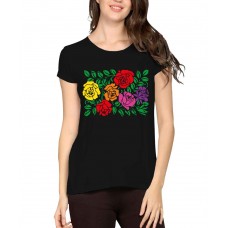 Mix Flowers Graphic Printed T-shirt
