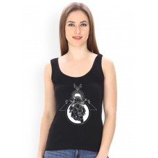 Astronaut Graphic Printed Tank Tops