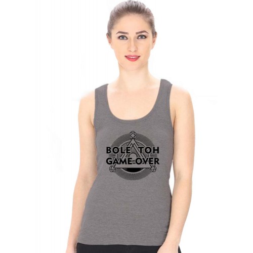 Bole Toh Game over Graphic Printed Tank Tops