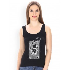 Candle Wave Graphic Printed Tank Tops