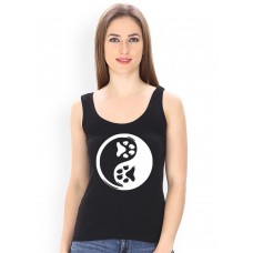 Dog Paw Graphic Printed Tank Tops