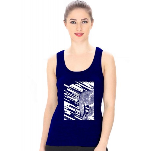 Elephant Graphic Printed Tank Tops