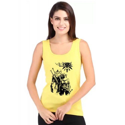 Hunter Witcher Graphic Printed Tank Tops