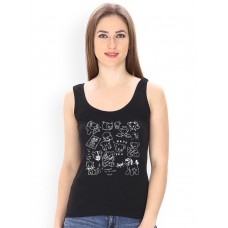I Hate You Graphic Printed Tank Tops
