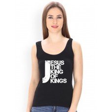 Jesus The King Of Kings Graphic Printed Tank Tops