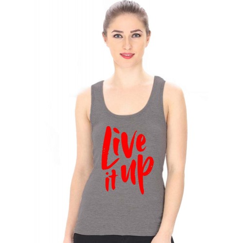 Live It Up Graphic Printed Tank Tops