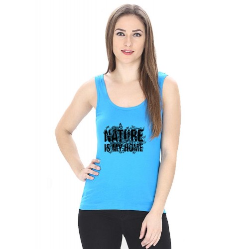 Nature Is My Home Graphic Printed Tank Tops
