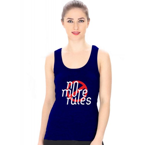 No More Rule Graphic Printed Tank Tops