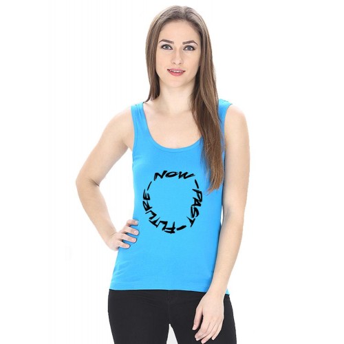 Now Past Future Graphic Printed Tank Tops