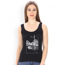 Old Home Graphic Printed Tank Tops