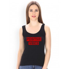 Positive Vibes Graphic Printed Tank Tops