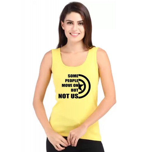 Some People Move On But Not Us Graphic Printed Tank Tops