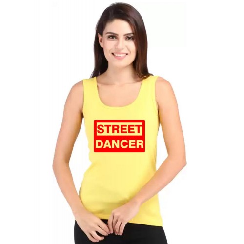 Street Dancer Graphic Printed Tank Tops