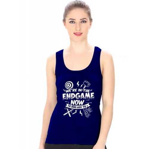 We Are In The Endgame Now Graphic Printed Tank Tops