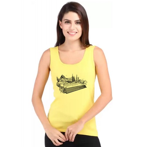 World Book Graphic Printed Tank Tops