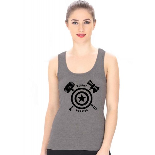 Worthy Warrior Graphic Printed Tank Tops
