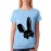 Women's Cotton Biowash Graphic Printed Half Sleeve T-Shirt - Baby Bunny