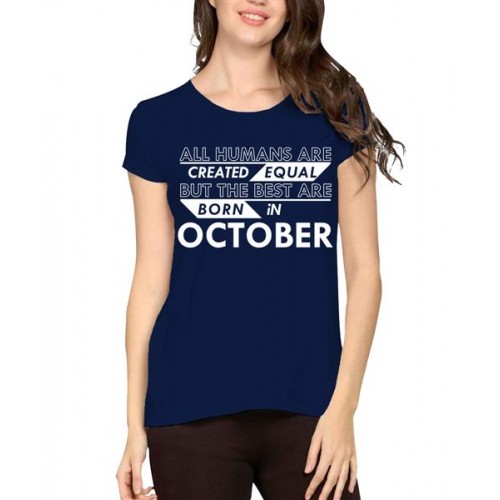 Best Are Born In October Graphic Printed T-shirt