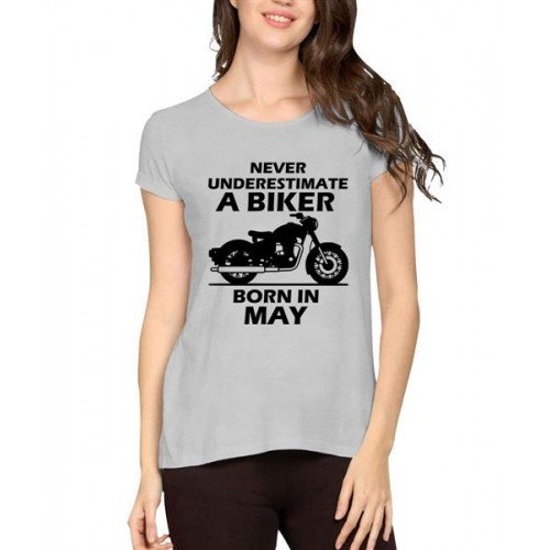 A Biker Born In May Graphic Printed T-shirt