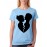Women's Cotton Biowash Graphic Printed Half Sleeve T-Shirt - Breakup Love Couple