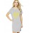 Women's Cotton Biowash Graphic Printed T-Shirt Dress with side pockets - Don't Stop Believe