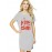 Caseria Women's Cotton Biowash Graphic Printed T-Shirt Dress with side pockets - High On Chai