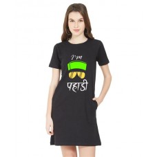 I'M Pahadi Graphic Printed T-shirt Dress