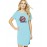Women's Cotton Biowash Graphic Printed T-Shirt Dress with side pockets - No More Rules