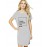 Women's Cotton Biowash Graphic Printed T-Shirt Dress with side pockets - Outside The Box