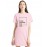 Caseria Women's Cotton Biowash Graphic Printed T-Shirt Dress with side pockets - Outside The Box