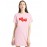 Caseria Women's Cotton Biowash Graphic Printed T-Shirt Dress with side pockets - This Is Me
