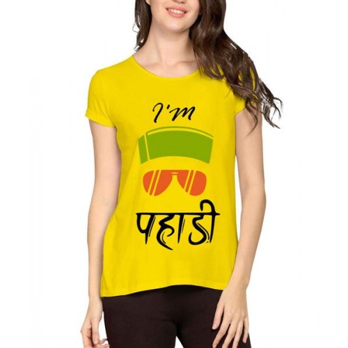I'M Pahadi Graphic Printed T-shirt