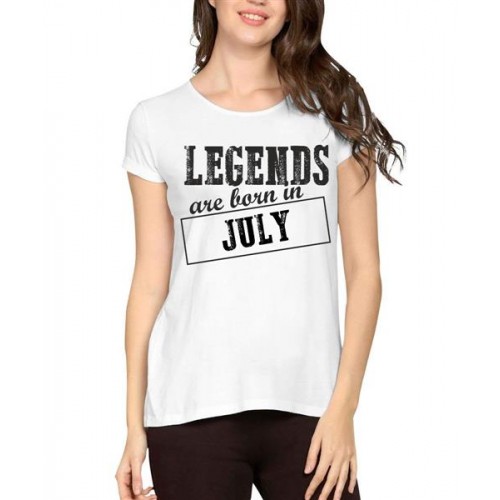 Legends Are Born In July Graphic Printed T-shirt