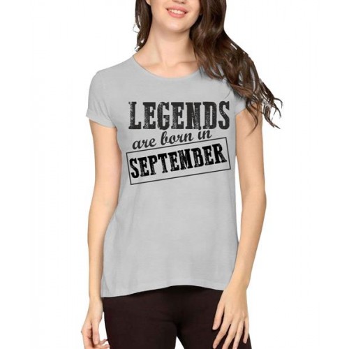 Legends Are Born In September Graphic Printed T-shirt