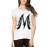 Letter M With Wings Graphic Printed T-shirt