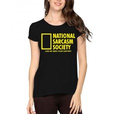 National Sarcasm Society Graphic Printed T-shirt