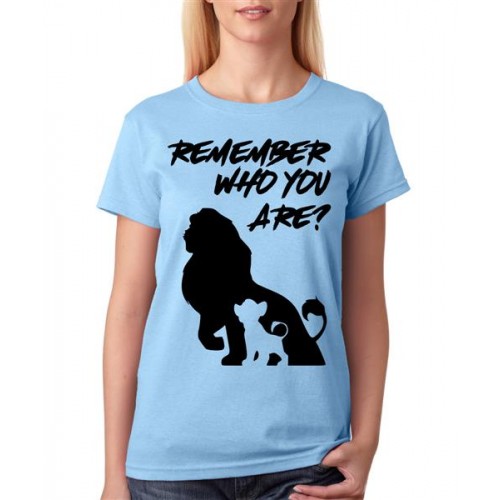 Women's Cotton Biowash Graphic Printed Half Sleeve T-Shirt - Remember Who You Are