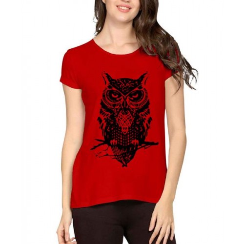Vector Owl Graphic Printed T-shirt