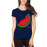Women's Cotton Biowash Graphic Printed Half Sleeve T-Shirt - Watermelon Slice