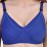 Women's Cotton Non-Padded Non-Wired Maternity/Nursing/Feeding Bra- Combo Pack of 2 Assorted Colors (Blue & Skin)