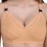 Women's Cotton Non-Padded Non-Wired Maternity/Nursing/Feeding Bra- Combo Pack of 2 Assorted Colors (Blue & Skin)