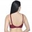 Women's Cotton Non-Padded Non-Wired Maternity/Nursing/Feeding Bra- Combo Pack of 2 Assorted Colors (Carrot & Maroon)