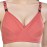 Women's Cotton Non-Padded Non-Wired Maternity/Nursing/Feeding Bra- Combo Pack of 2 Assorted Colors (Carrot & Maroon)