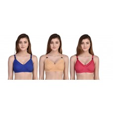 Women's Maternity Feeding Mother Bra (Colour: Blue, Yellow & Red)