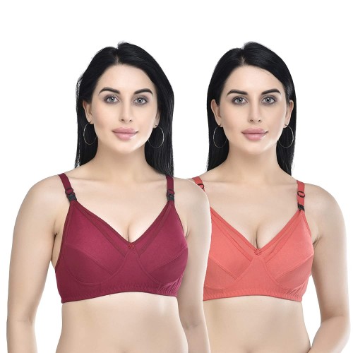 Plain Non-Padded Ladies Cotton Maternity Bras, For Maternal at Rs