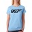 Women's Cotton Biowash Graphic Printed Half Sleeve T-Shirt - 007 Gun