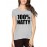 Women's Cotton Biowash Graphic Printed Half Sleeve T-Shirt - 100% Natty