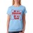 Women's Cotton Biowash Graphic Printed Half Sleeve T-Shirt - All Different All Equal