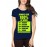 Women's Cotton Biowash Graphic Printed Half Sleeve T-Shirt - Always Give Full%
