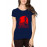 Women's Cotton Biowash Graphic Printed Half Sleeve T-Shirt - Andres